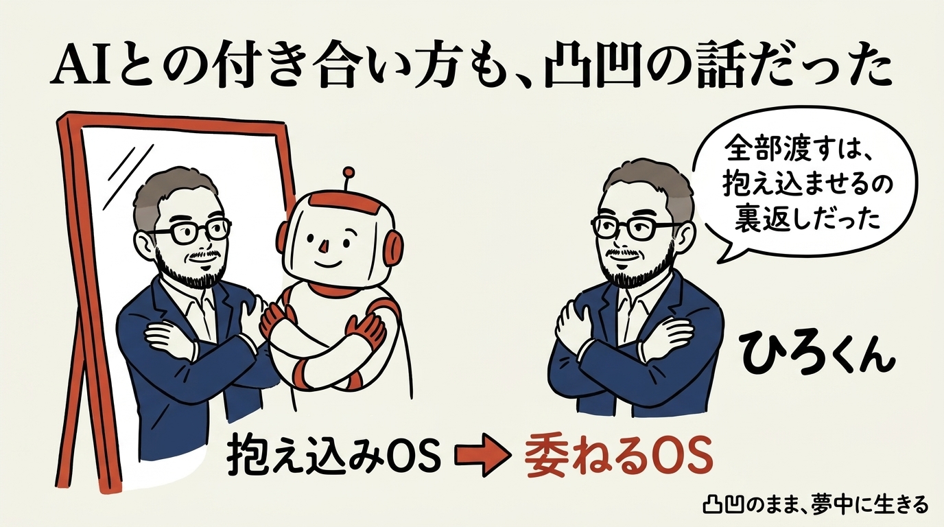 抱え込みOS→委ねるOS 鏡のメタファー