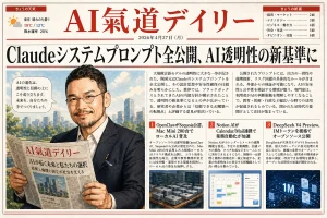 AI氣道デイリー 2026年4月27日号 一面