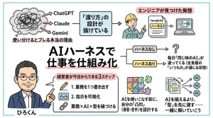 AIハーネスで仕事を仕組み化｜全体図解