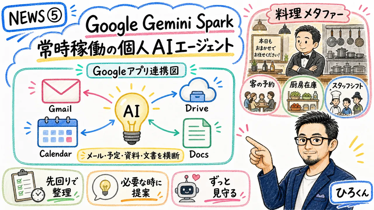 Gemini Spark個人AIエージェント
