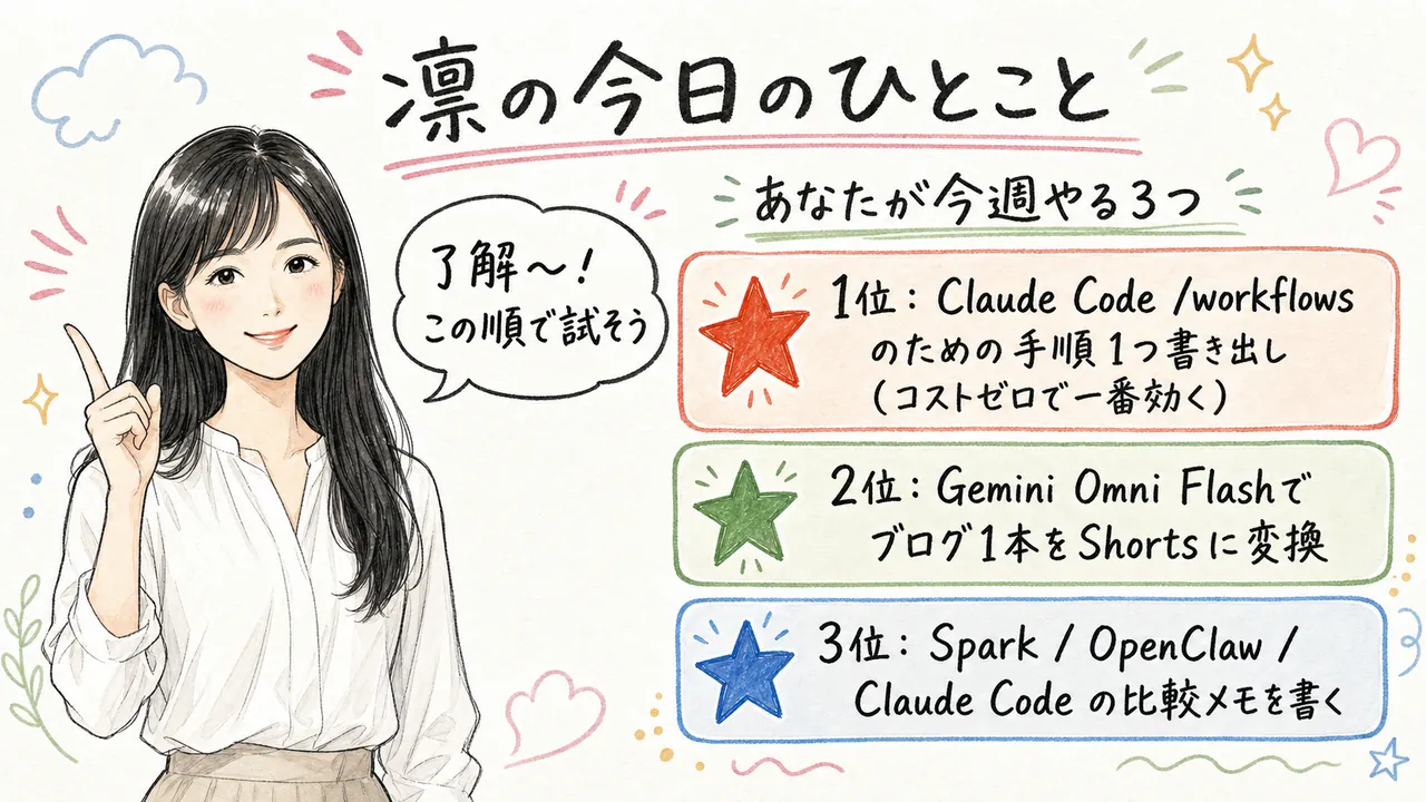AI秘書凛のまとめ図解
