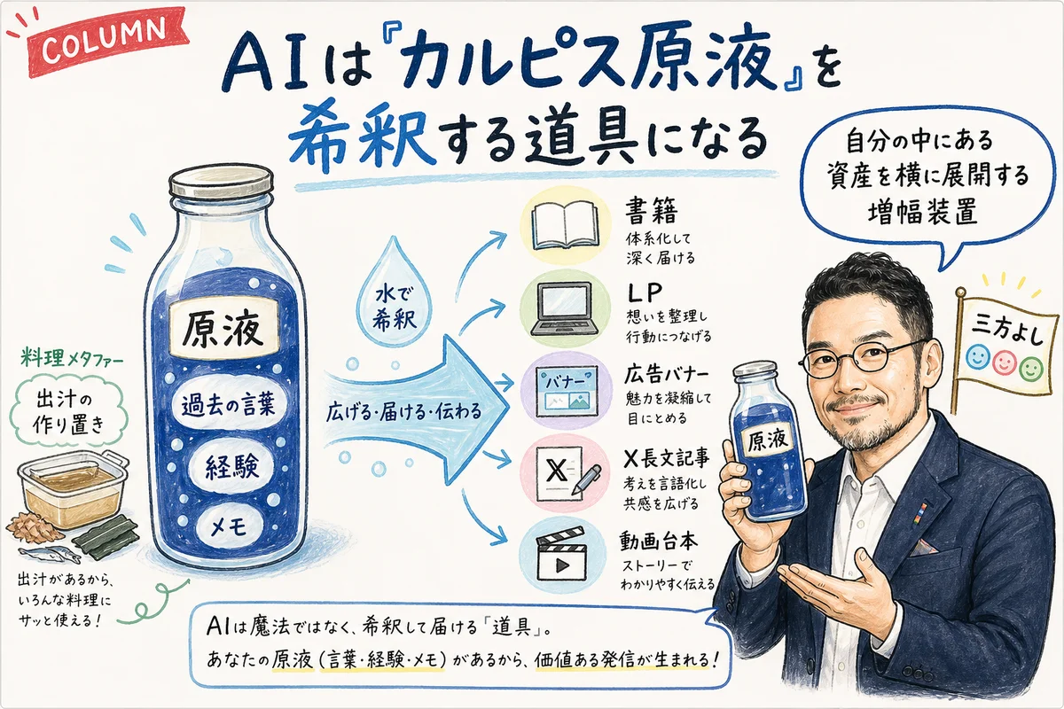ひろくんコラム カルピス原液とAI