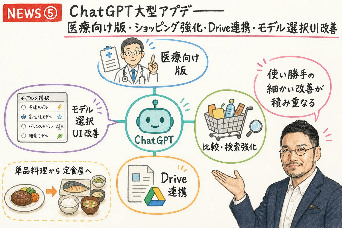 ChatGPT 大型アップデートの図解