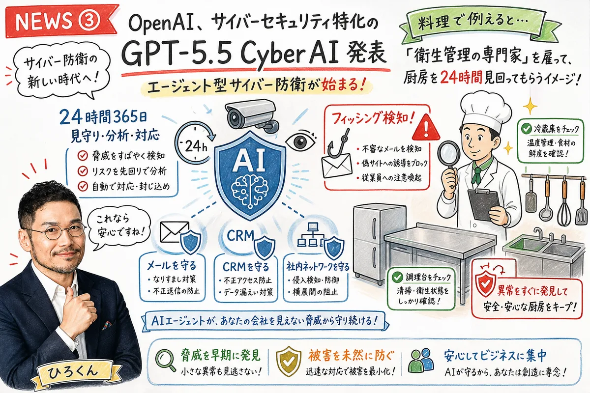 OpenAI GPT-5.5 Cyber AI 発表