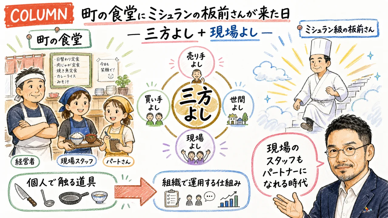町の食堂にAIシェフが来た日のひろくんコラム図解