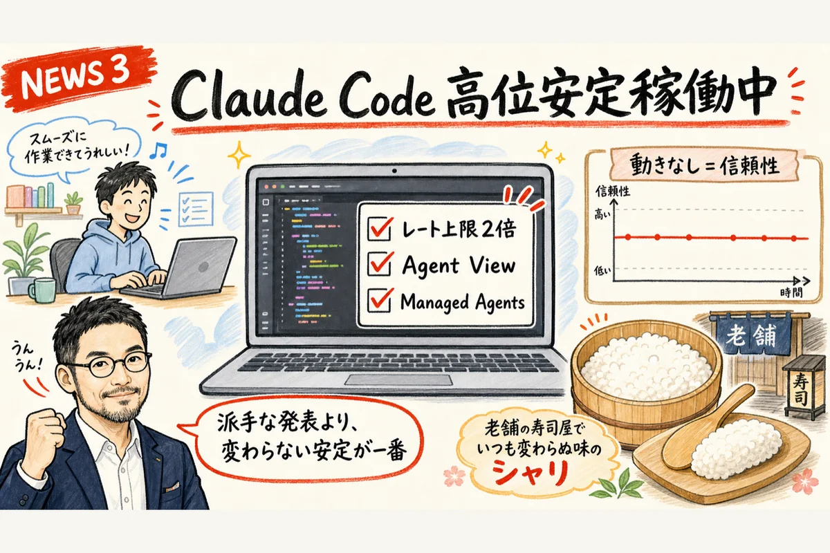 Claude Code 安定稼働中のグラレコ