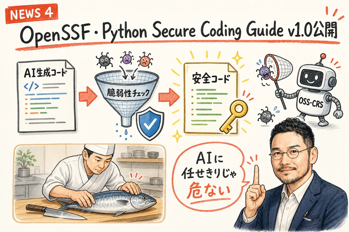 OpenSSF Python Secure Coding Guide v1.0のグラレコ