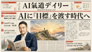 AI氣道デイリー 新聞風メイン画像 2026年5月26日号