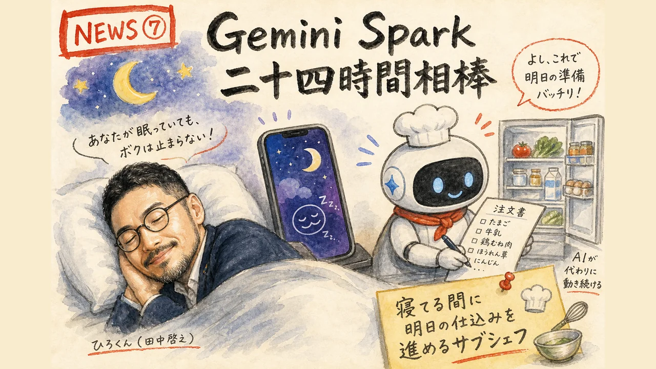 Gemini Spark プロアクティブ AI エージェント グラレコ