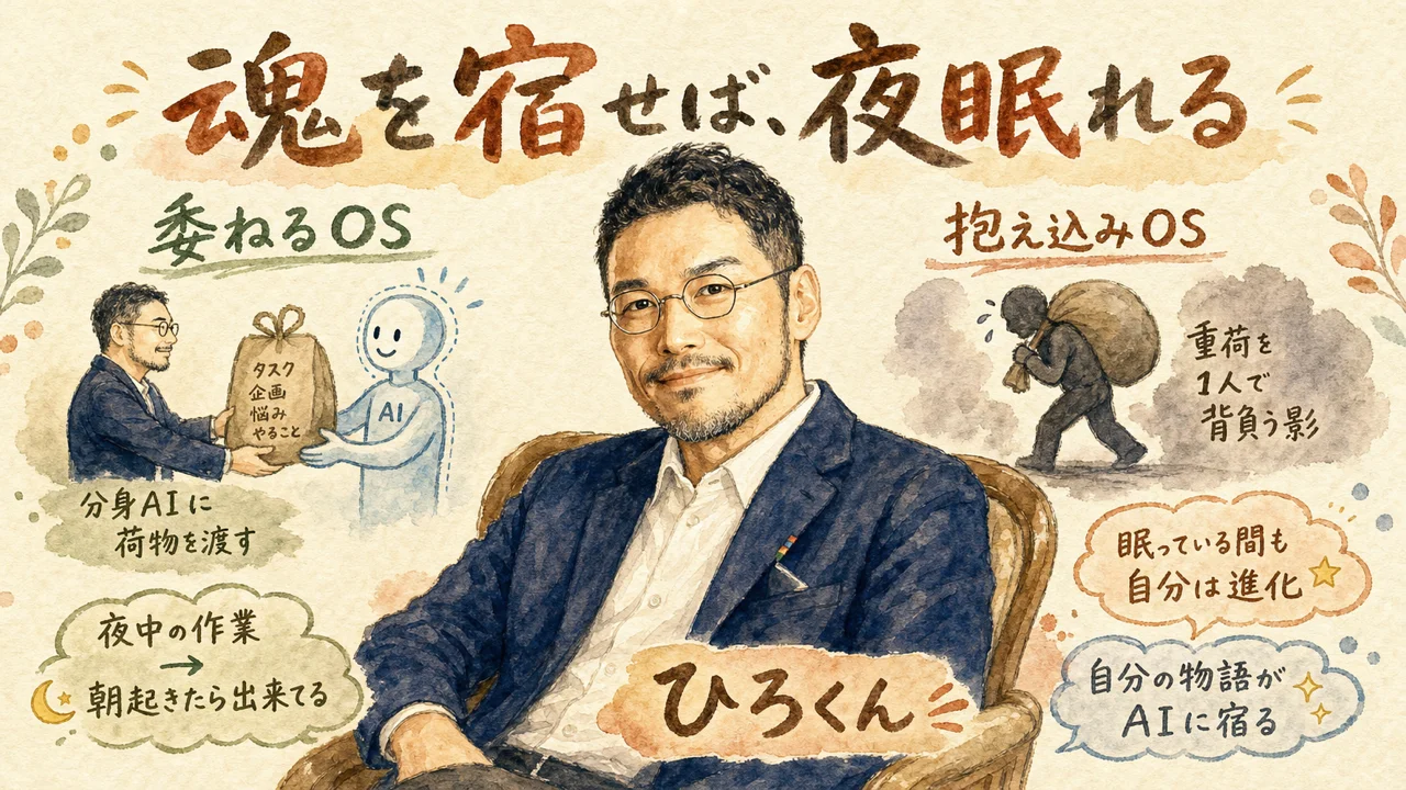 ひろくんコラム：魂を宿せば夜眠れる