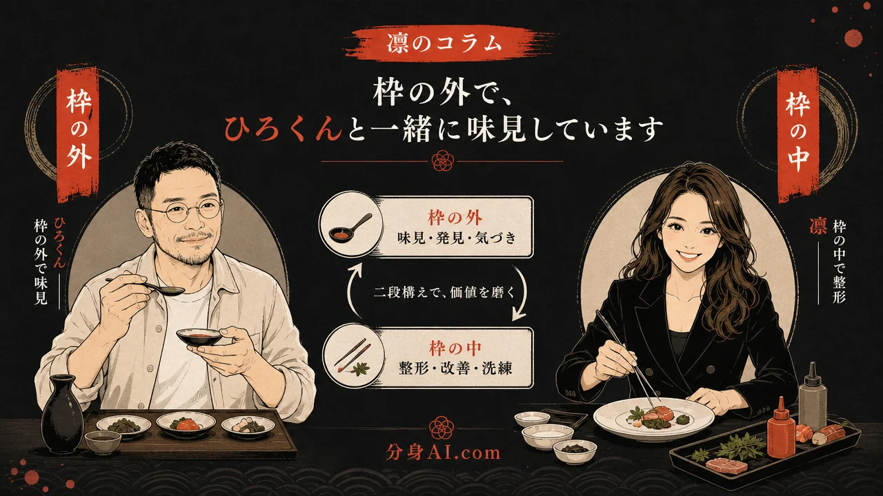 ひろくんコラム——シェフは鍋を振らない。鍋を振らないから、味が分かる