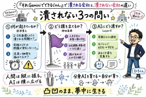 「それGeminiでできるじゃん」で潰される会社と、潰されない会社の違い