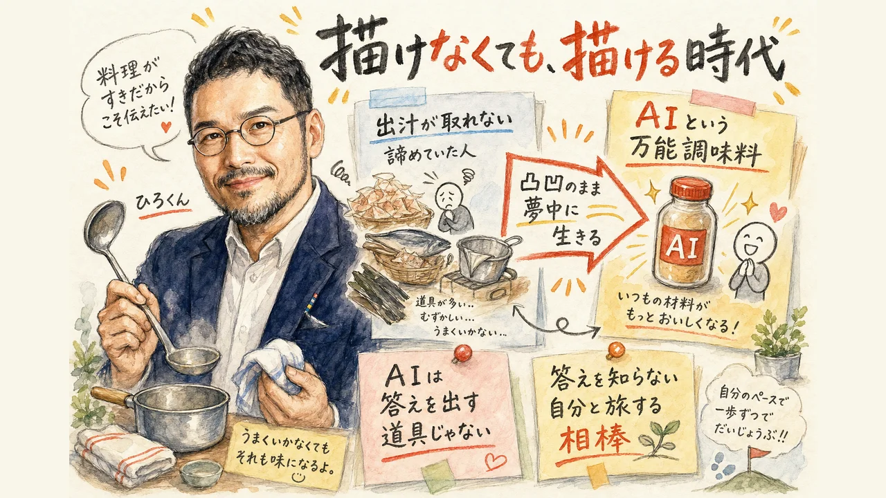ひろくんコラム 描けなくても、描ける時代