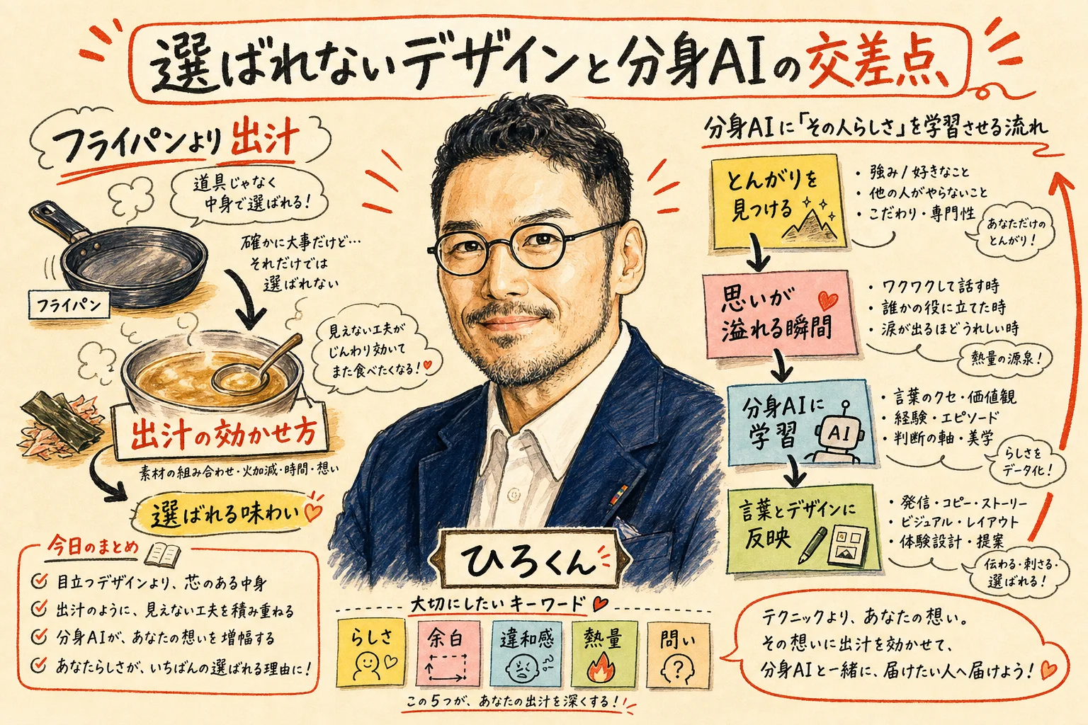 ひろくんコラム：『選ばれないデザイン』と『分身AI』の交差点