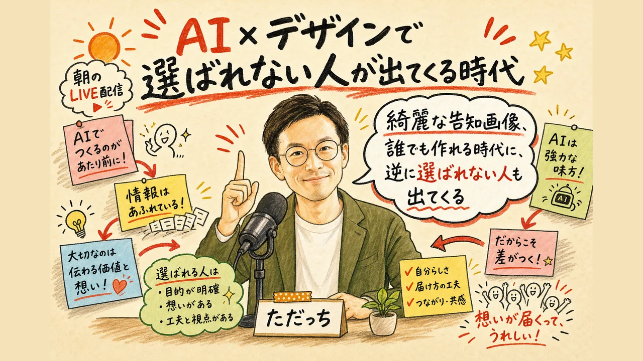 オープニング：AI×デザインで「選ばれない人」が出てくる時代