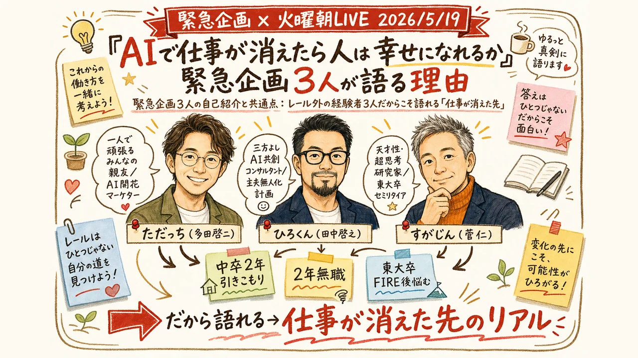 緊急企画3人が語る AIで仕事が消えたら人は幸せになれるか