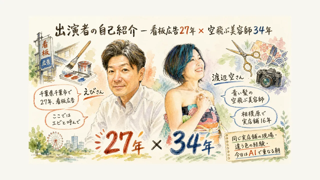 H2-1 出演者の自己紹介グラレコ