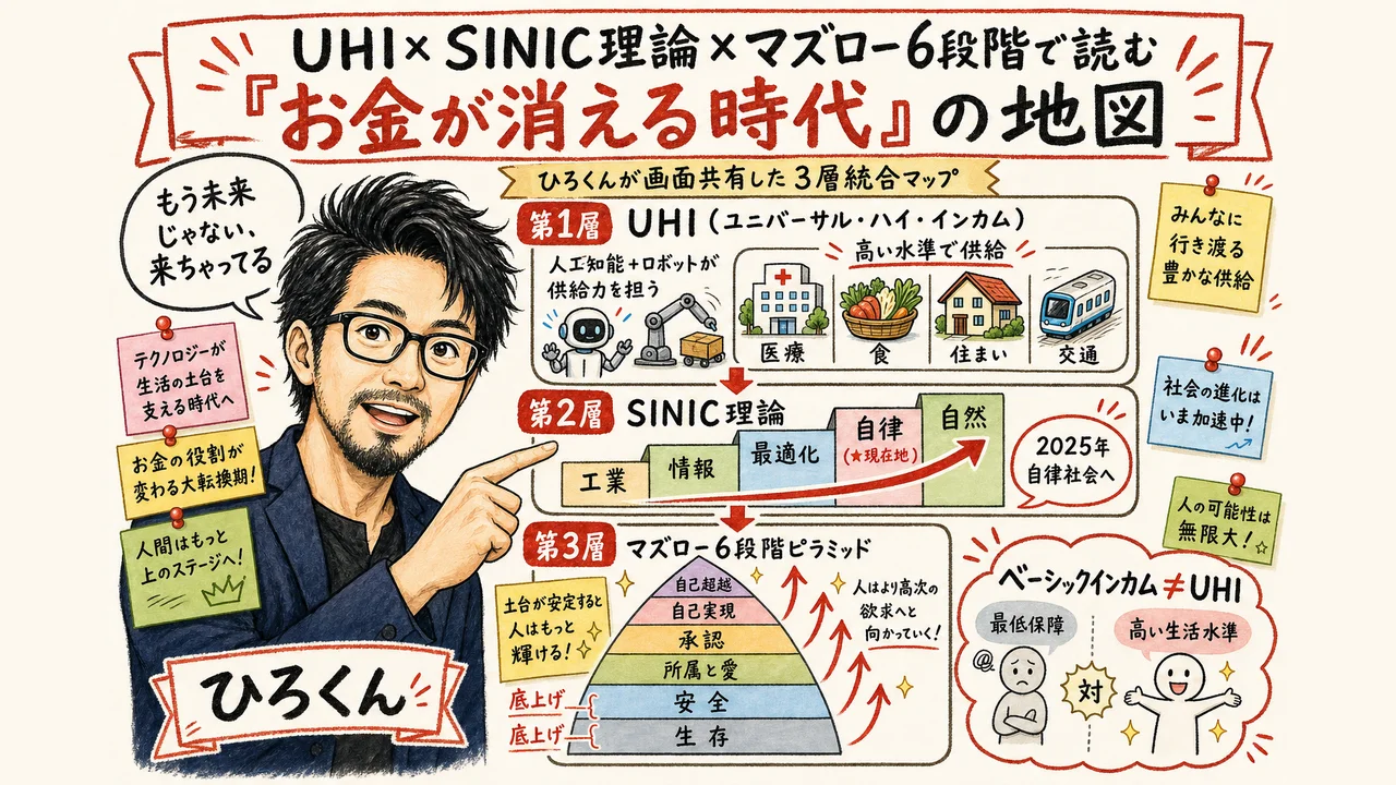 UHI×SINIC理論×マズロー6段階 統合マップの全体図