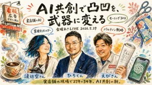 金曜あさLIVE 2026.5.29 全体図グラレコ v2 ひろくん×えびさん×渡辺空さん