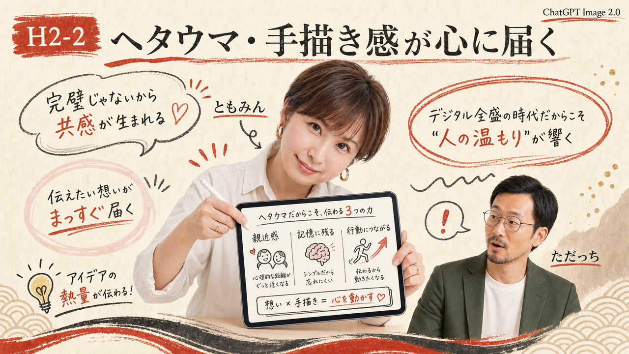 【ヘタウマ流行】手描き感が「心に届く」表現に変わった