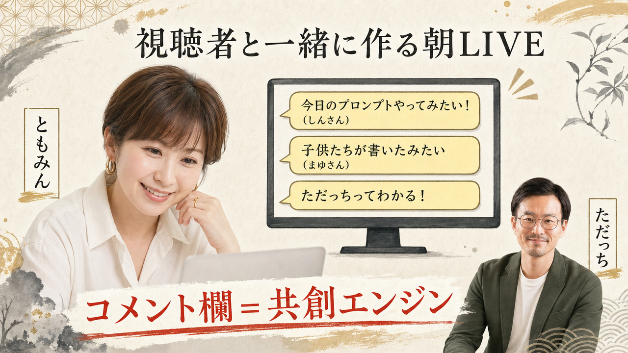 【視聴者参加】コメント欄で爆笑、プロンプト共有のリクエスト
