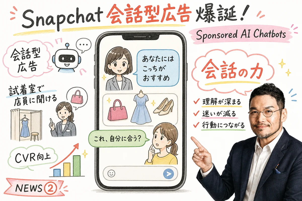 Snapchat 会話型AI広告爆誕 Sponsored AI Chatbots
