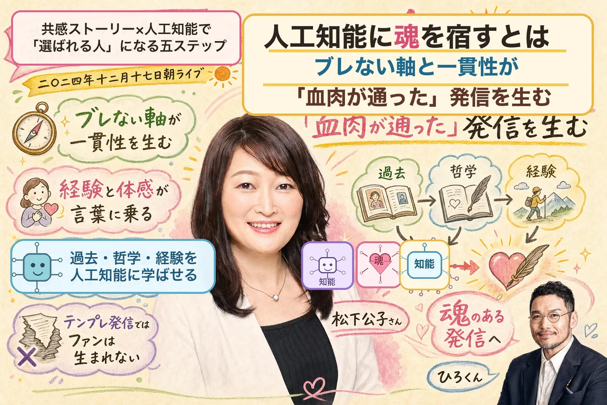H2-03: AIに魂を宿すとは｜ブレない軸と一貫性が「血肉が通った」発信を生む