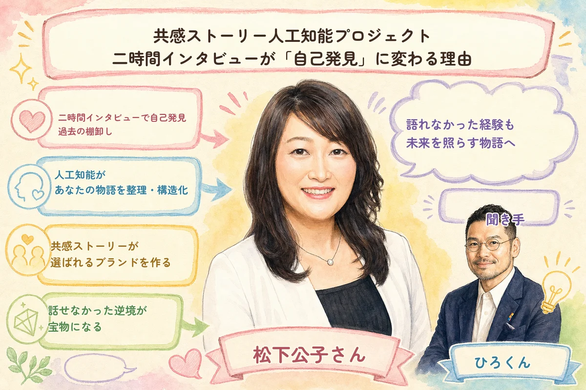 H2-04: 共感ストーリーAIプロジェクト｜2時間インタビューが「自己発見」に変わる理由
