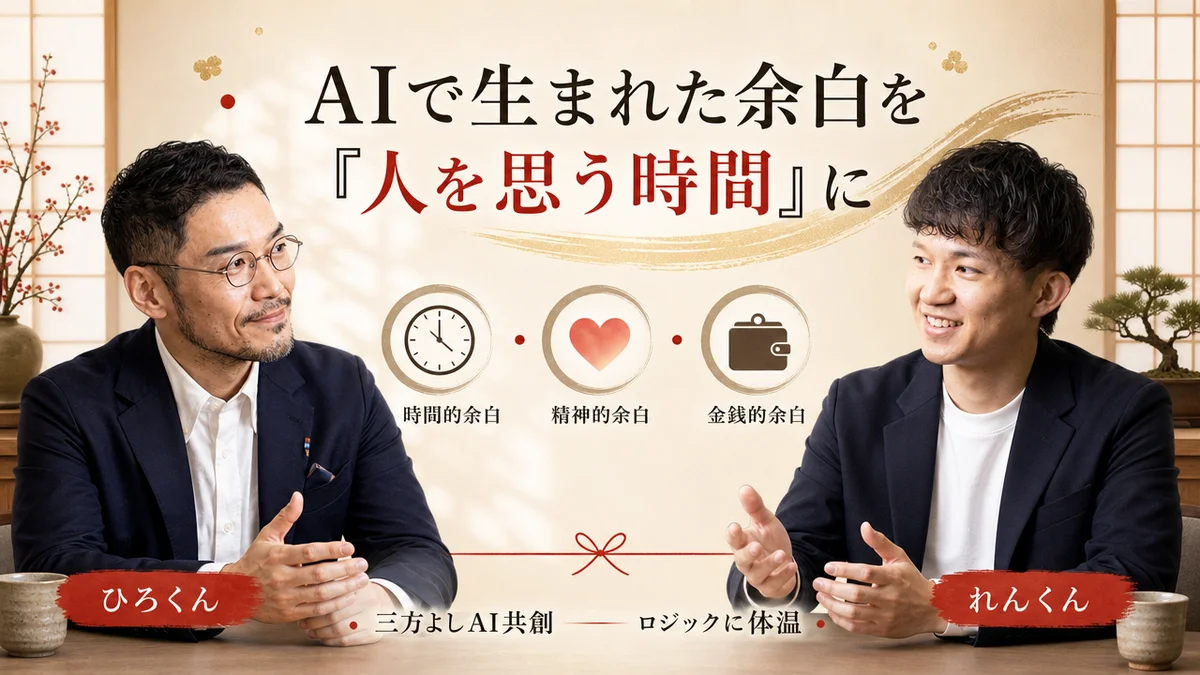 ロジックに体温・温かい未来を実装する。れんくんのビジョン