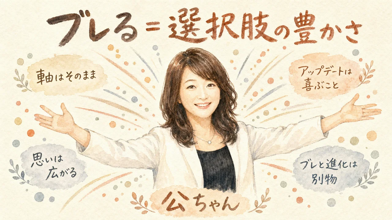 ブレる＝選択肢の豊かさ