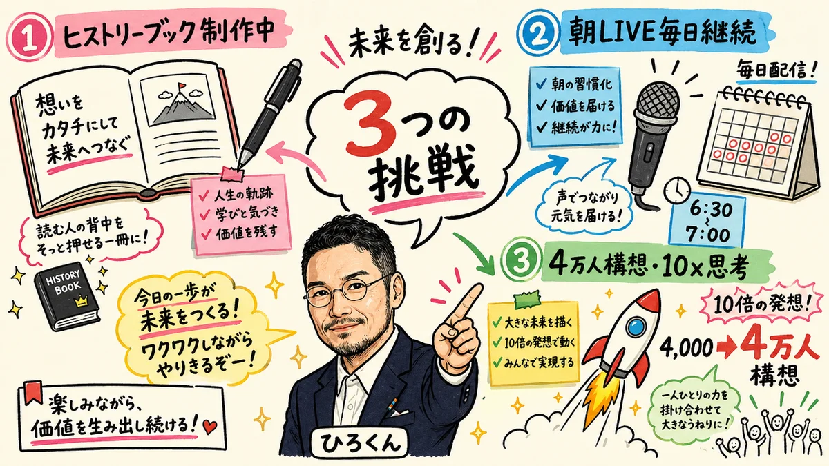 これから挑戦したい3つのこと