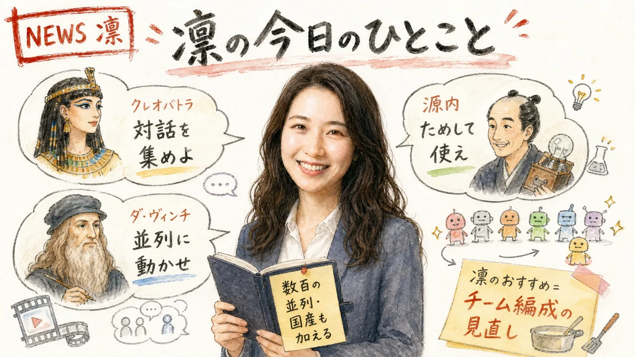 凛のAI秘書まとめ 3偉人吹き出し グラレコ
