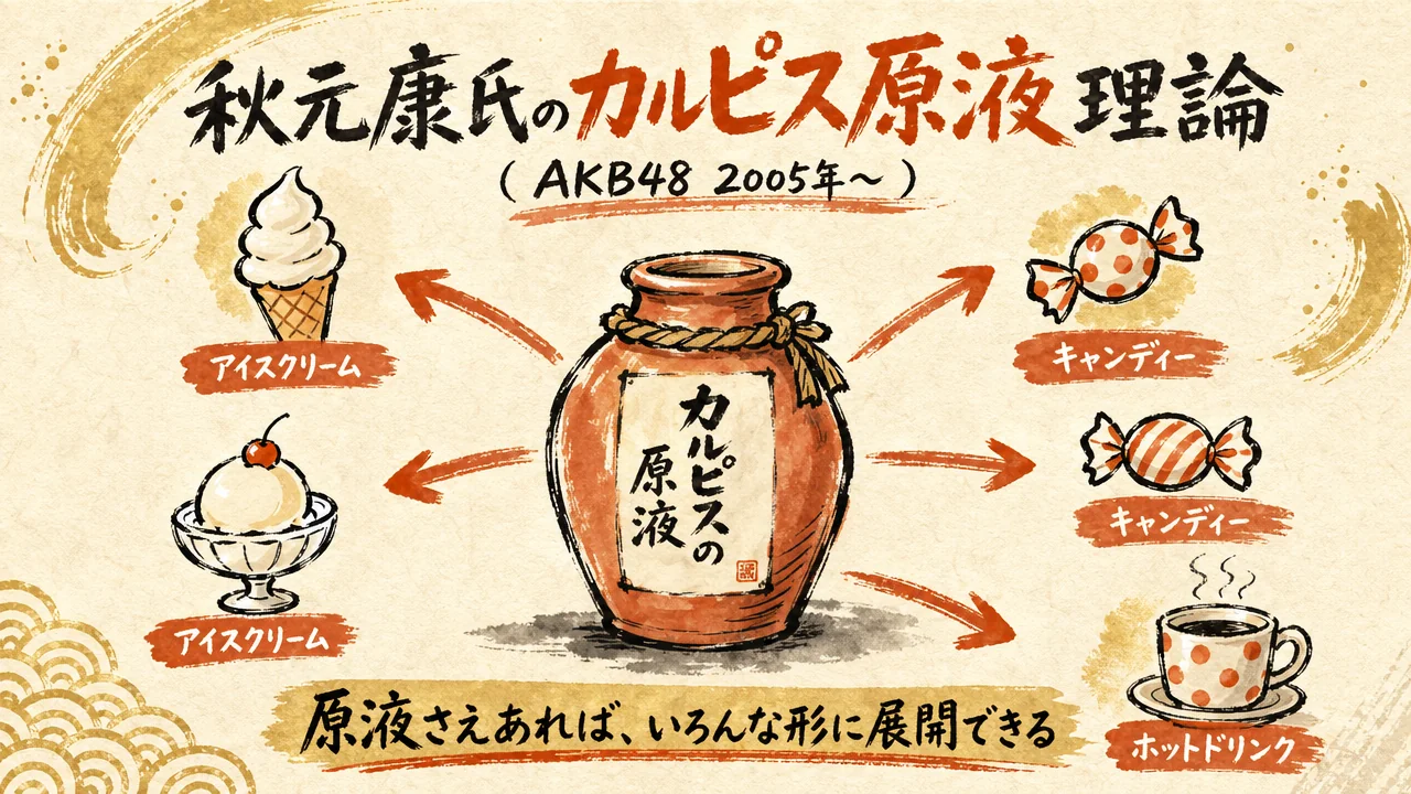 1. カルピス原液って何？Claude Code時代の前から秋元康さんが提唱した業界用語