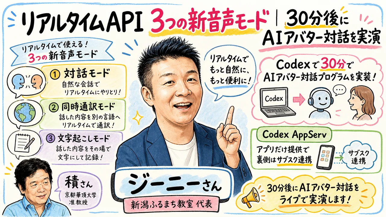 リアルタイムAPI 3つの新音声モード|ジーニーさんが30分後にAIアバター対話を実演