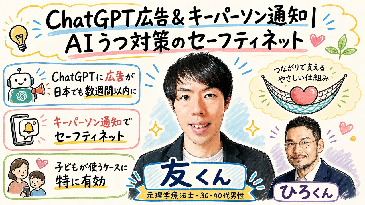 ChatGPT広告&キーパーソン通知|AIとの相談に守りを添えるセーフティネット