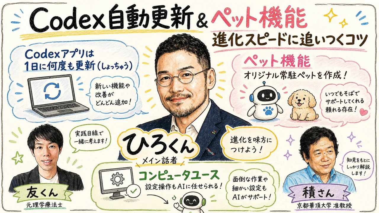 Codex自動更新&ペット機能|進化スピードに追いつくコツ