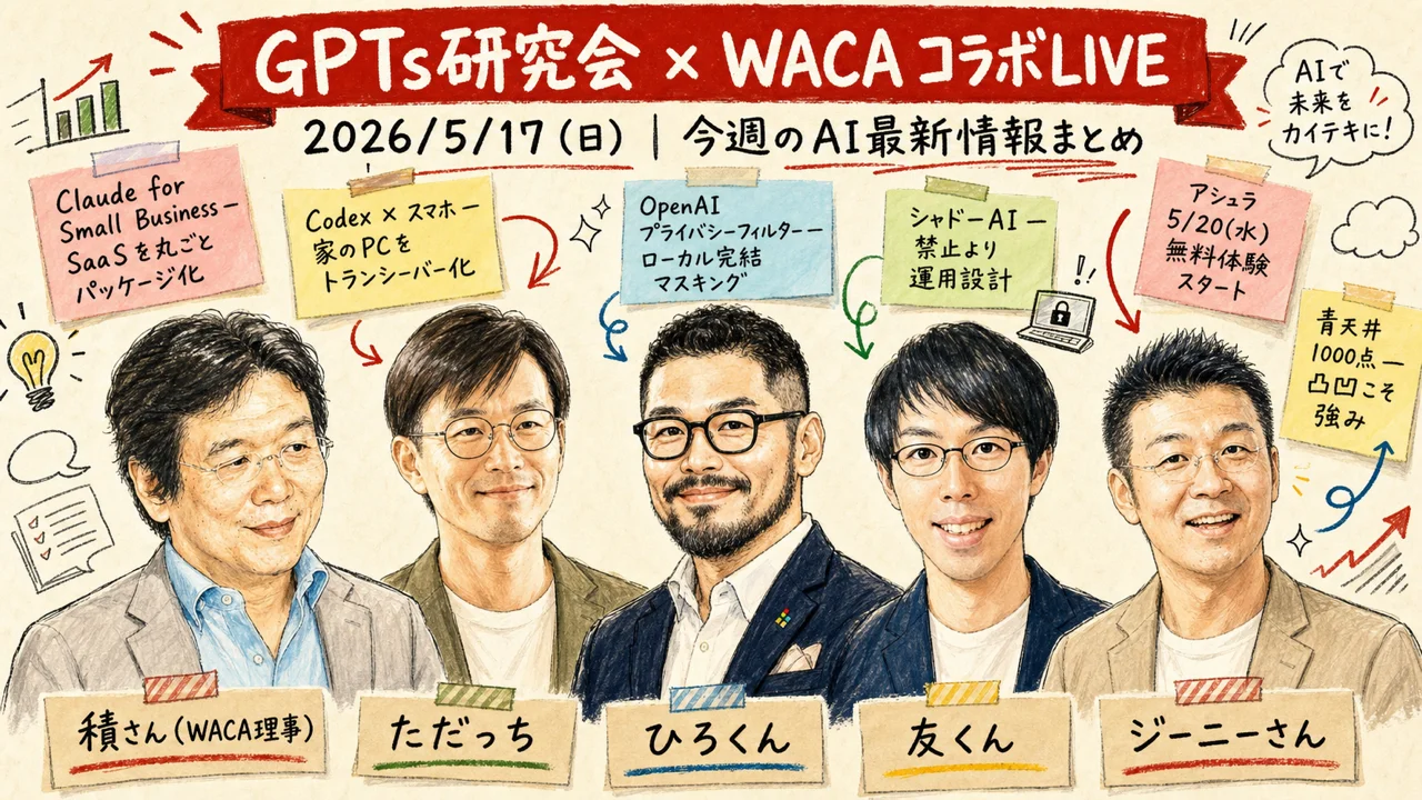 WACA×GPTs研究会コラボLIVE 凸凹で選ばれる人とは