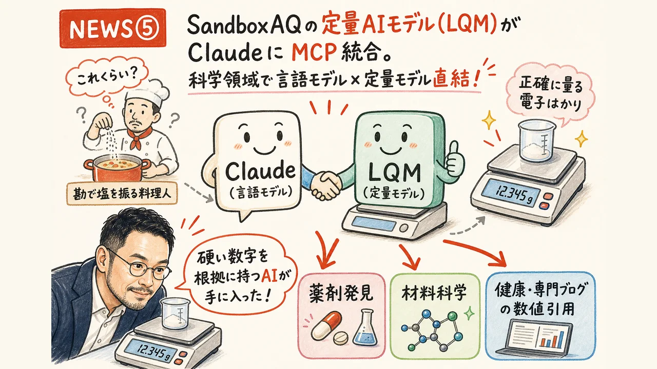 SandboxAQ × Claude MCP統合のグラレコ図解
