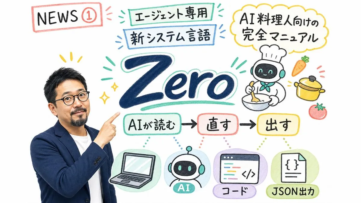 NEWS① Vercel Labs Zero - AIエージェント専用言語