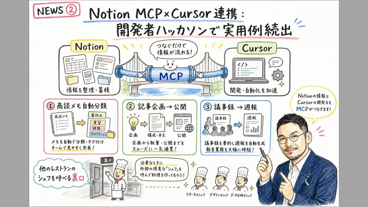 NEWS② Notion MCP×Cursor連携実例