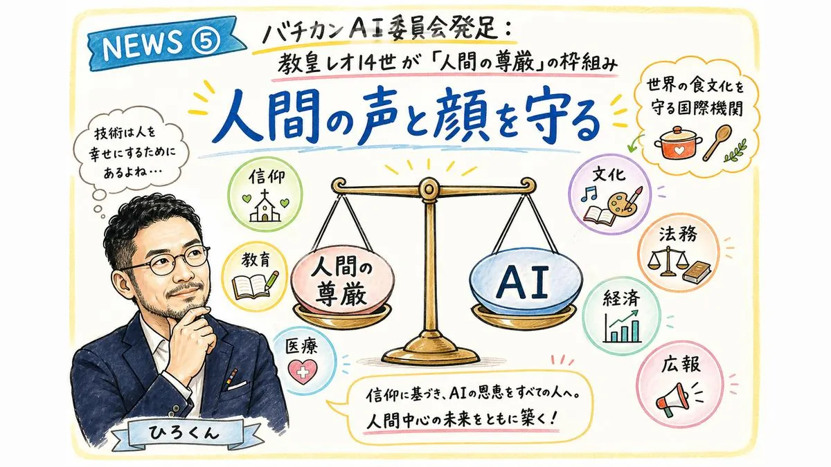 NEWS⑤ バチカンAI委員会発足