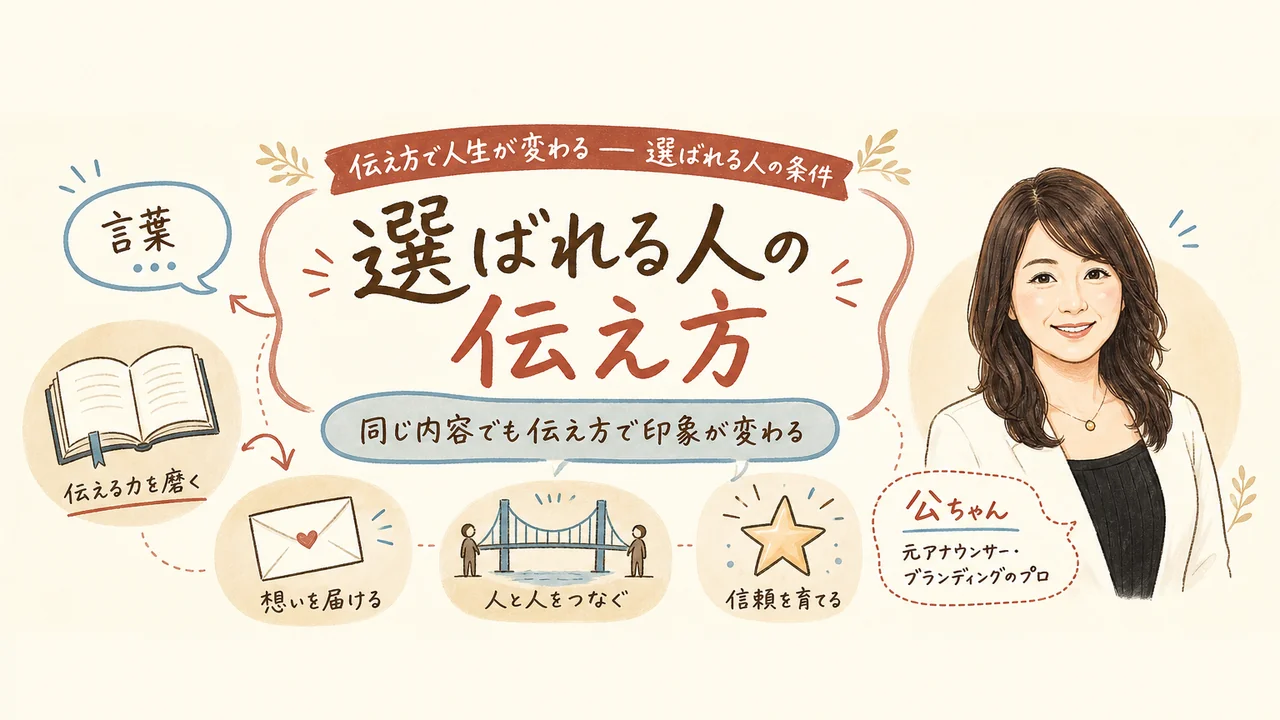 伝え方で人生が変わる 公ちゃんの選ばれる人の育成事業