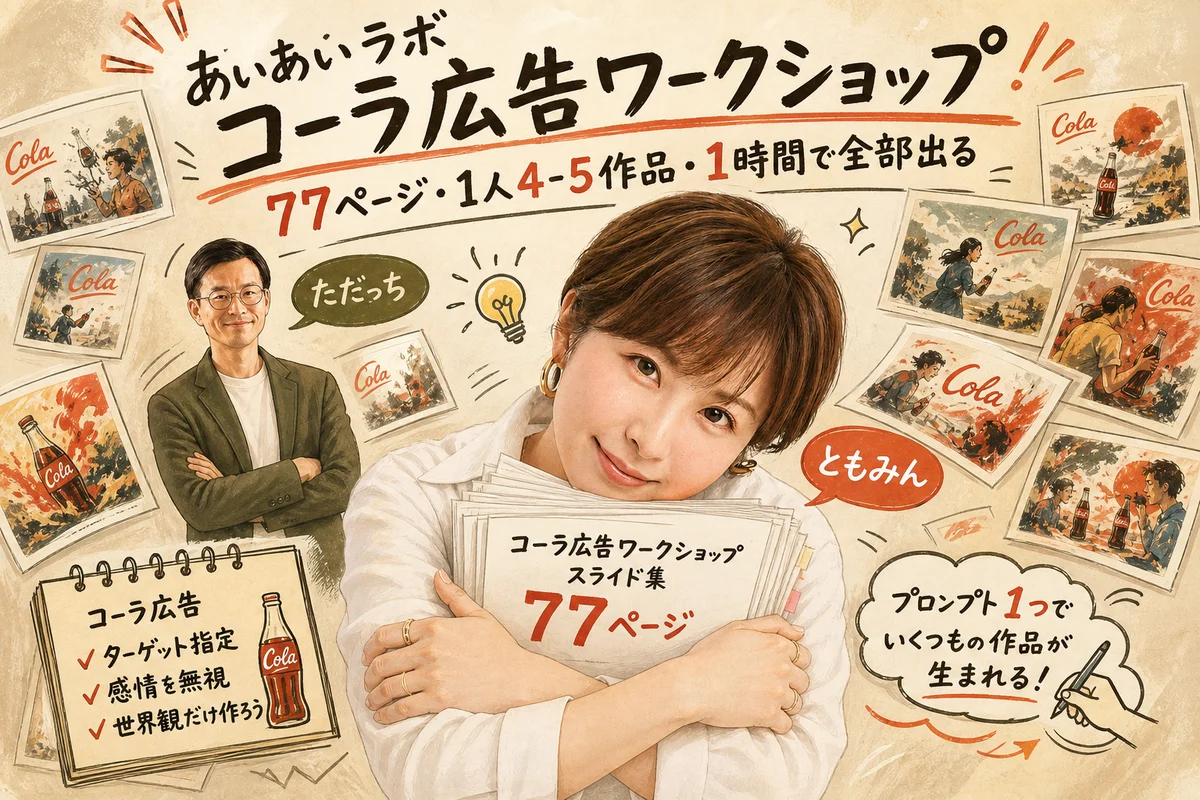 あいあいラボ コーラ広告ワークショップ77ページ