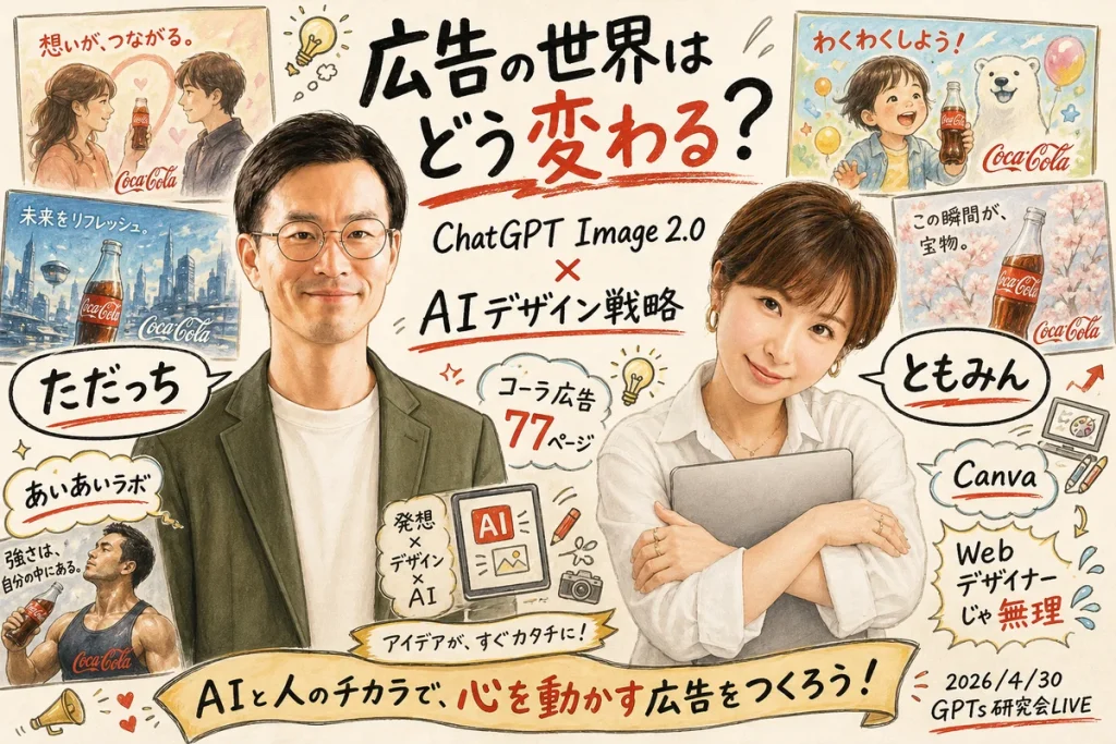 広告の世界はどう変わる？ChatGPT Image 2.0×AIデザイン戦略 ただっち×ともみん