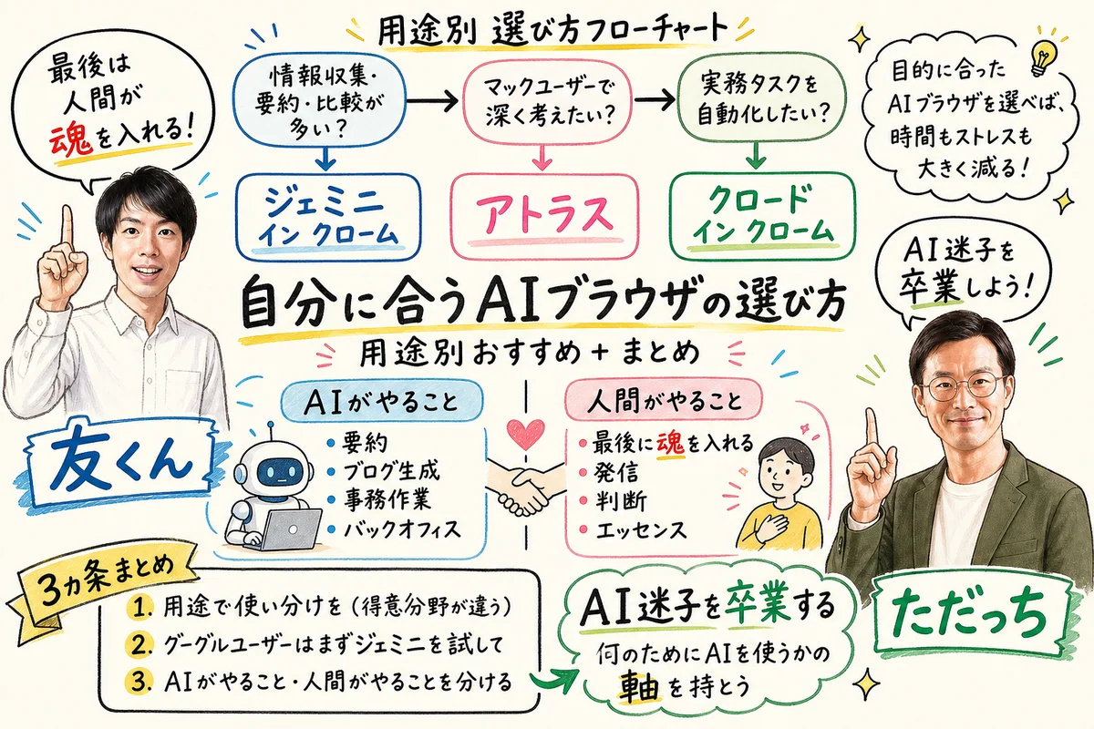 AIブラウザ選び方ガイド：用途・OS・使い方で自分に合う一本を選ぼう