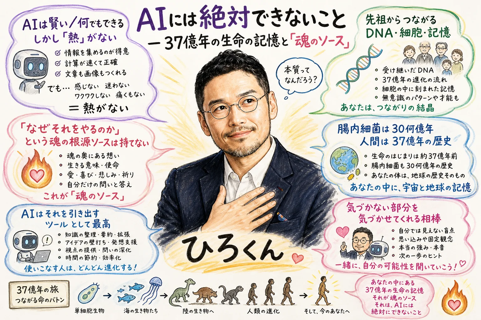 AIにできないこと — 37億年の生命の記憶と魂のソース