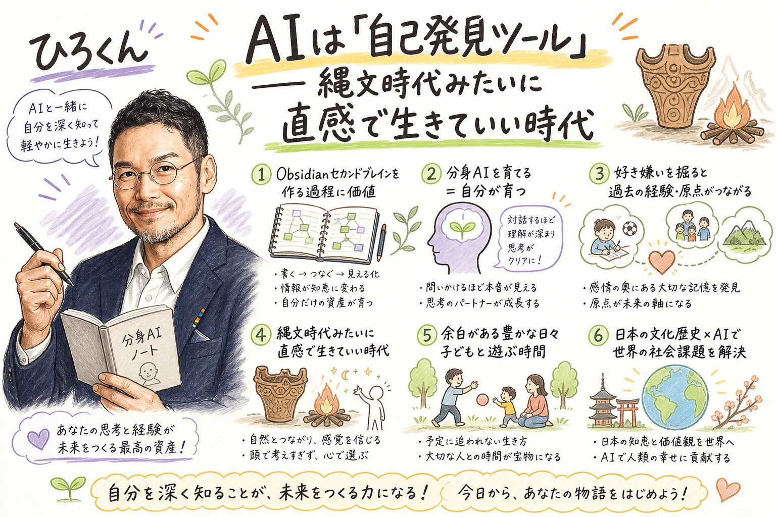 AIで縄文時代みたいに直感で生きる — 自己発見ツールとしてのAI