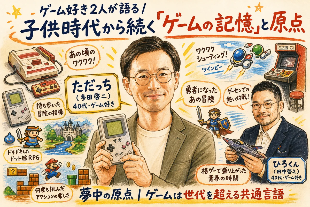 ひろくん×ただっち、世代を超えるゲーム愛と「夢中」の原点｜ゲームの記憶