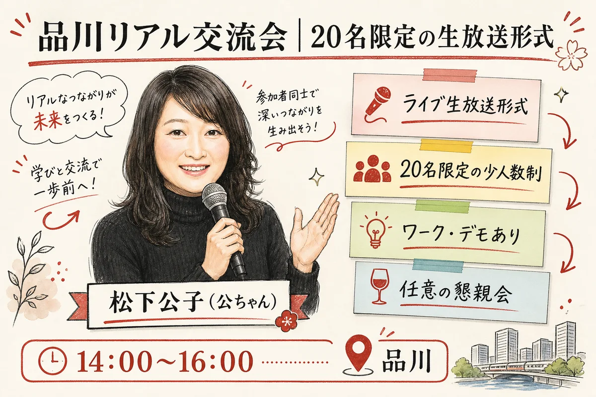 品川リアル交流会｜共感ストーリー×AI 20名限定