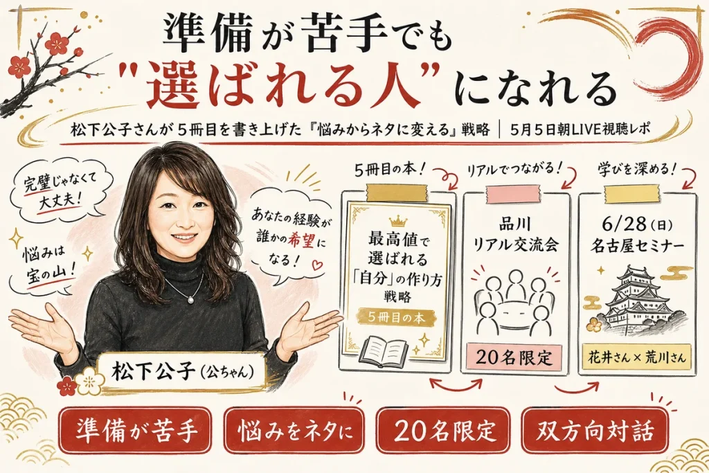 松下公子さん5月5日朝LIVE視聴レポ hero